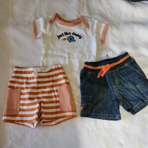 Gymboree Swim School 3-6 month NWT. Shorts Bodysuit set. Mixed Bin Z30